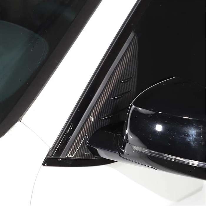 for X3 G01 2018-2022 Car Rearview Mirror Side Window Spoiler Triangle Cover Trim Accessories - ABS C