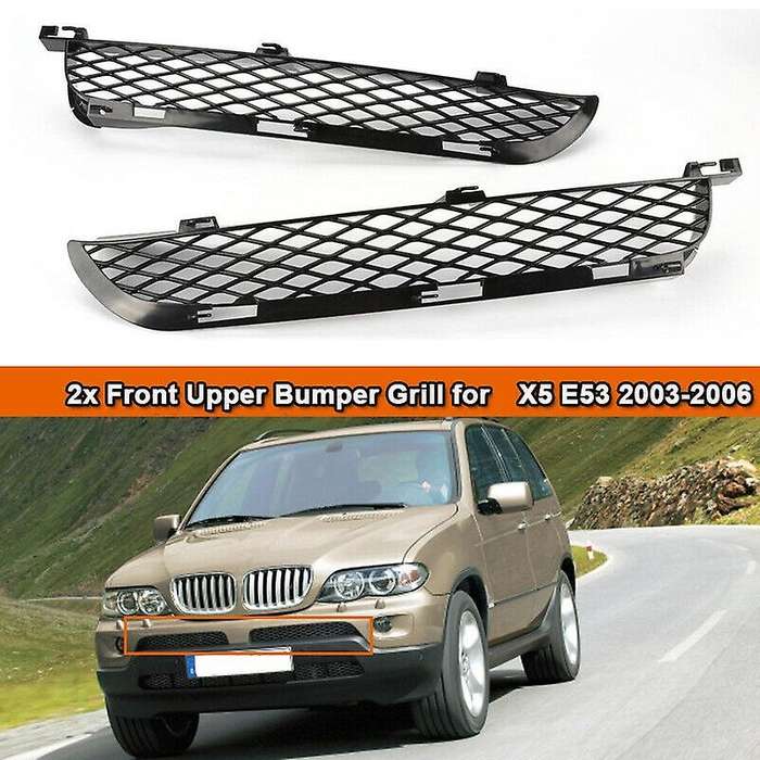 for  X5 E53 2003-2006 Facelift Front Grille Upper Bumper Mesh Grill