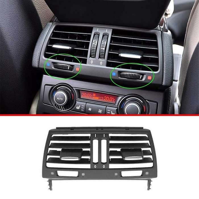 for X5 E70 X6 E71 2008-2013 Car Interior Center Console Rear Air Conditioning Outlet Vent Grille Cov
