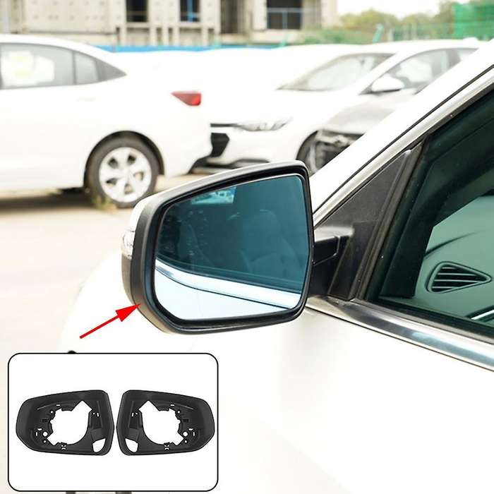 for XL 2016-2021 Car Rearview Mirror Glass Frame Cover Side Rear View Mirror Base Holder Trim Shell