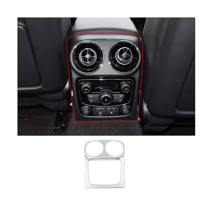 for Xj 2010-2019 Car Rear Air Conditioning Outlet Protective Cover Sticker Rear Anti-kick Panel Acce