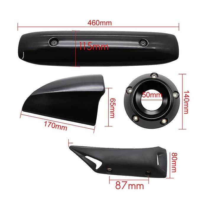 for XP500 TMAX500 2008-2016 TMAX530 530 2012-2016 Motorcycle Exhaust Pipe Protective Cover Heat Shie