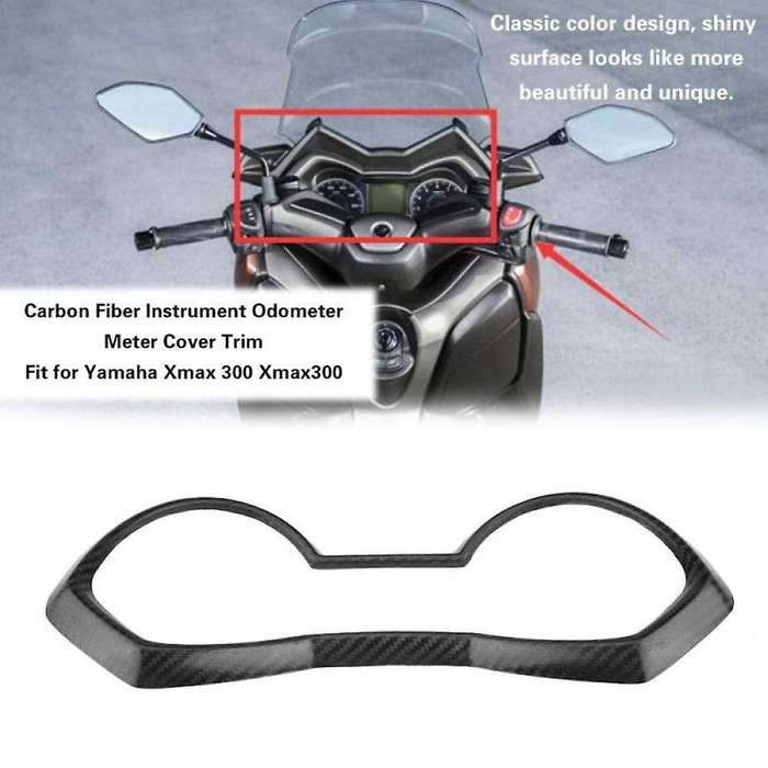 for Xmax 300 2017 2018 Motorcycle Carbon Fiber Speedometer Odometer Instrument Meter Cover Trim Fit