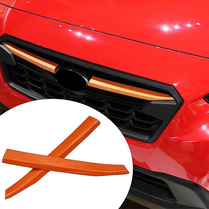 for XV Crosstrek 2017-2020 Upper Front Grille Grill Moulding Strips Cover Trim