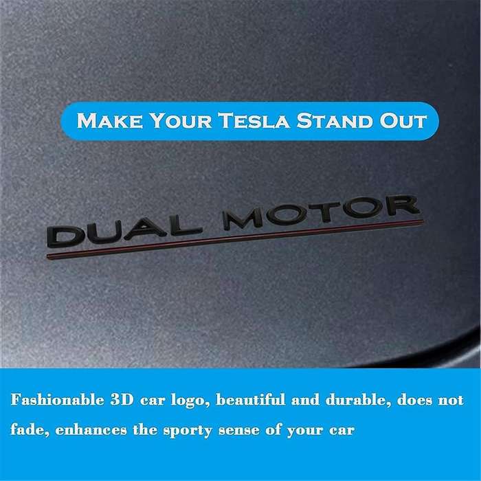 for Y X S Dual Motor Emblem - 3D Dual Motor Badge Sticker Decor Performance Badge Accessories
