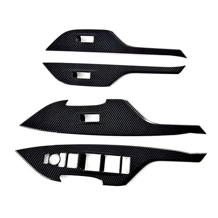 for Yaris 2024 RHD Carbon Fiber Window Lift Switch Cover Trim Interior Accessories