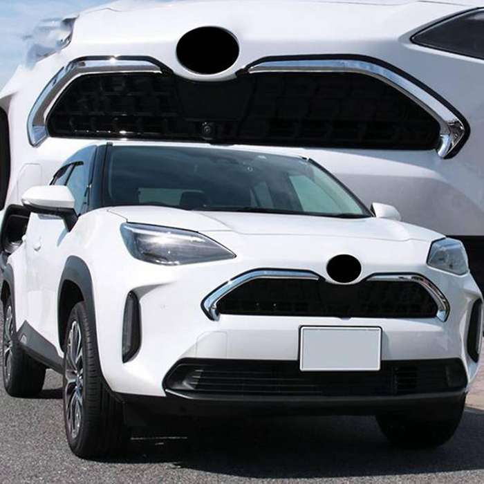 for Yaris Cross 2020-2022 Front Hood Bonnet Grill Lip Molding Cover Trim Grille Bar Garnish Mesh St