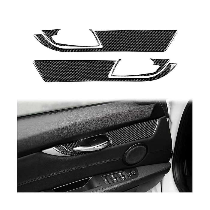 for Z4 E89 2009-2016 Carbon Fiber Car Inner Door Handle Frame Panel Cover Trim Decoration Sticker A
