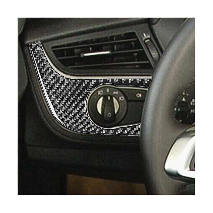 for Z4 E89 2009-2016 Carbon Fiber Headlight Switch Frame Panel Cover Trim Decoration Sticker Access