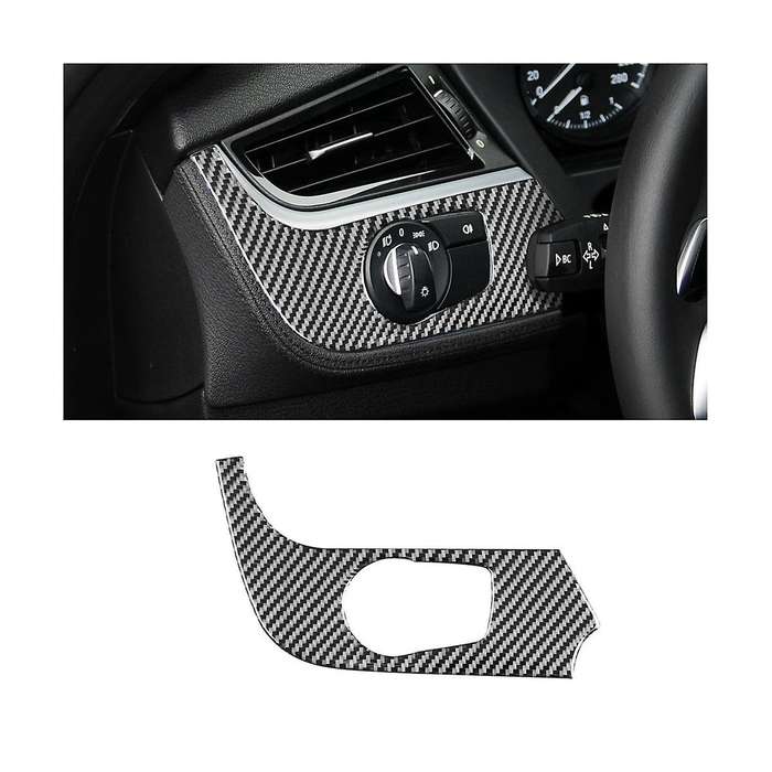 for Z4 E89 2009-2016 Carbon Fiber Headlight Switch Frame Panel Cover Trim Decoration Sticker Access