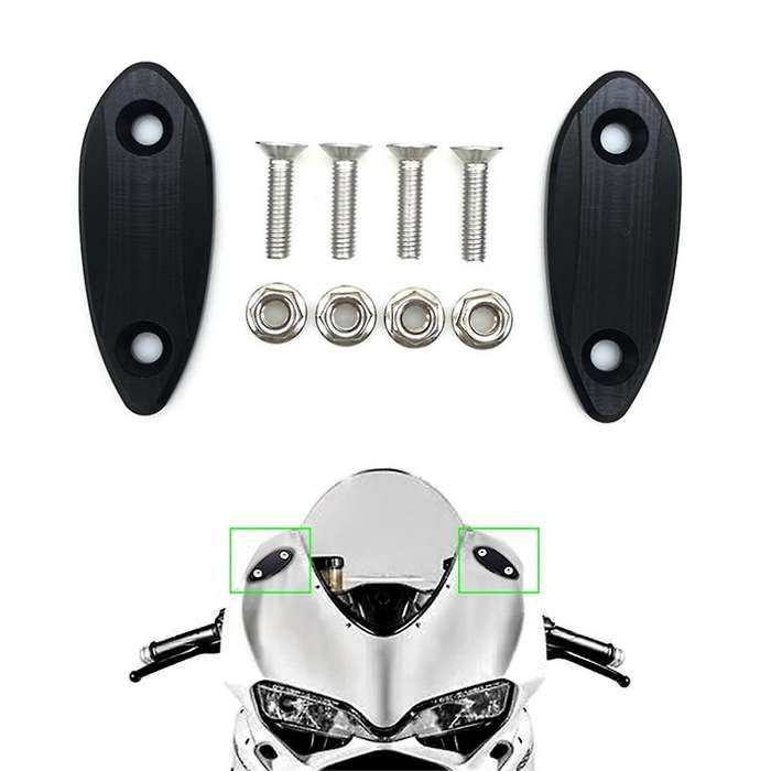 for ZX25R 2021-2023 ZX6R 2009-2015 Motorcycle Block OFF Plate Rear View Mirror Hole Cover Chassis Co