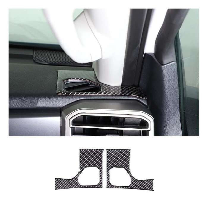 For2022-2023 Instrument Panel Air Outlet Sticker Real Carbon Fiber Soft