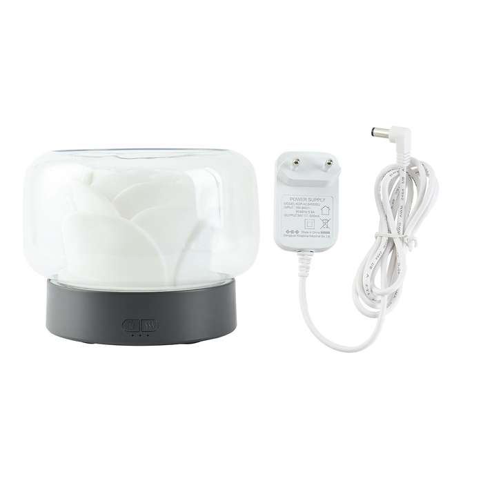 Free Aroma Diffuser Essential Oil Aromatherapy Difusor with Warm and Color LED Lamp Humidificador(Bl