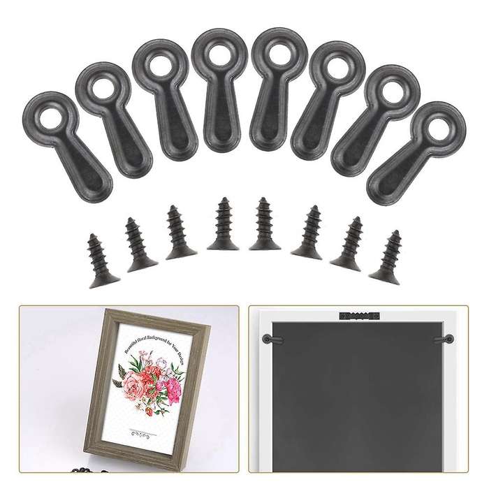 Frame Turn Button Fasteners Set, 100 Pcs Frame Backing Clips Photo Frame Hardware Clips