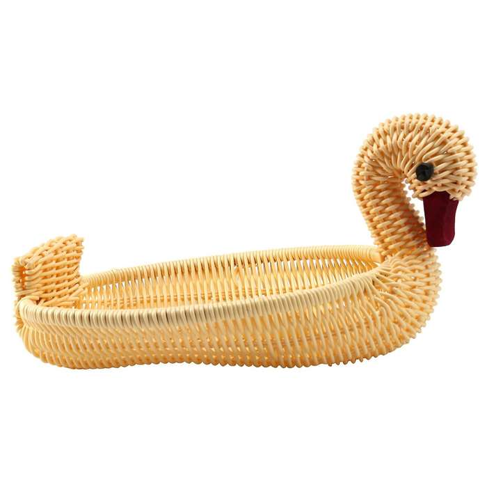 -friendly Woven Basket Storage Basket Imitation Rattan Woven Basket Animal Shape Storage Basket Dis