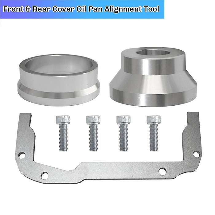 Front & Rear Cover Oil Pan Alignment Tool + Billet Alignment Tool for 4.8 5.3 5.7 6.0 6.2 Engine