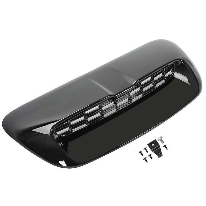 Front Air Hood Vent Scoop Trim for 07-13 Mini S R55 R56 R57 R58 Gloss Car Engine Cover W/ Mesh