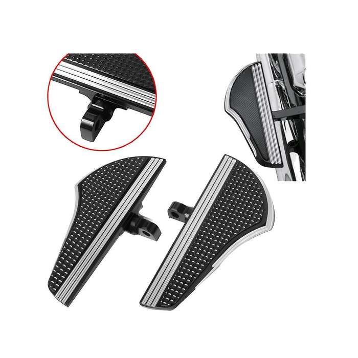 Front and Rear Footrests Motorcycle Accessories for Xl 883 Xl1200 X48 72, Black