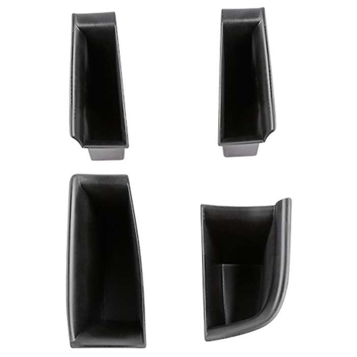 Front and Rear Doors Storage Box ABS Plastic Black for 2020