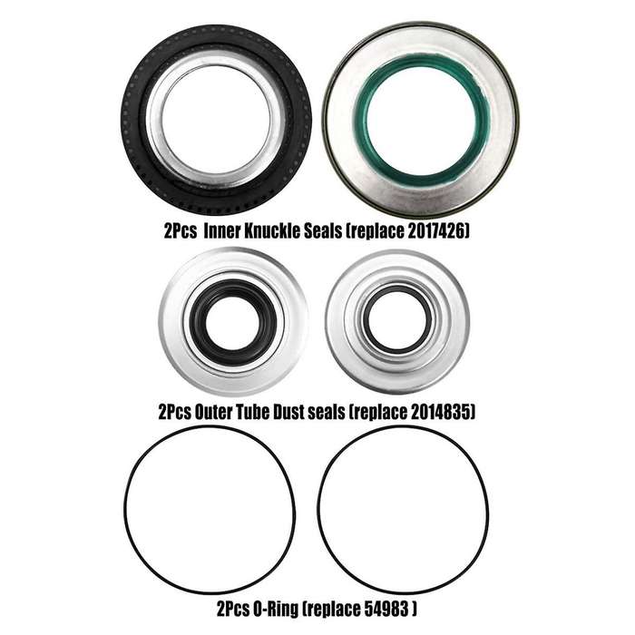 Front Axle Vaccum Knuckle Seals & Hub O-Rings & Dust Seals for F250 F450 F550 2005-2014 ,2017426 201