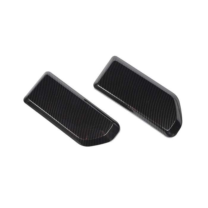 Front Bumper Cover Bezels for 2021 2022 2023 Accessories Abs Carbon Fiber