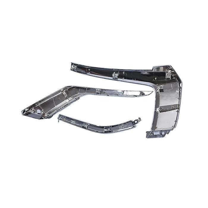 Front Bumper Chrome Trim Molding Strip for 2016-2019 Fog Light Cover Decoration ,3pcs Left