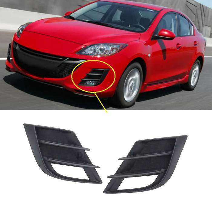 Front Bumper Fog Lamp Cover Grill for 1.6L 2009 2010 Foglight Frame BCD2-50-C21 BCD2-50-C11
