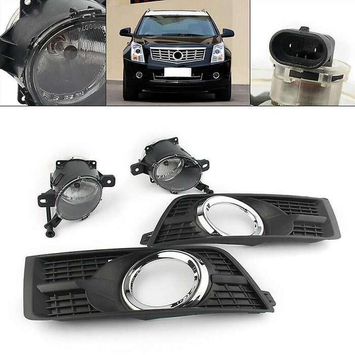 Front Bumper Fog Light Assembly, Front Bumper Fog Light and Fog Light Shade for SRX 2010-2016 947087