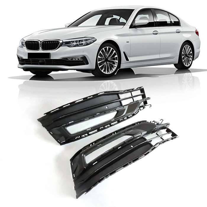 Front Bumper Fog Lamps Grille Replacement Mesh Grill for - 5-Series G30 G31 G38 51117409547 51117409