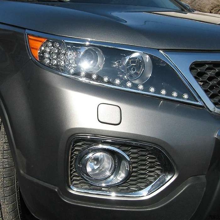 Front Bumper Fog Light Lamp Cover Frame Trim for Sorento 2010 2011 2012