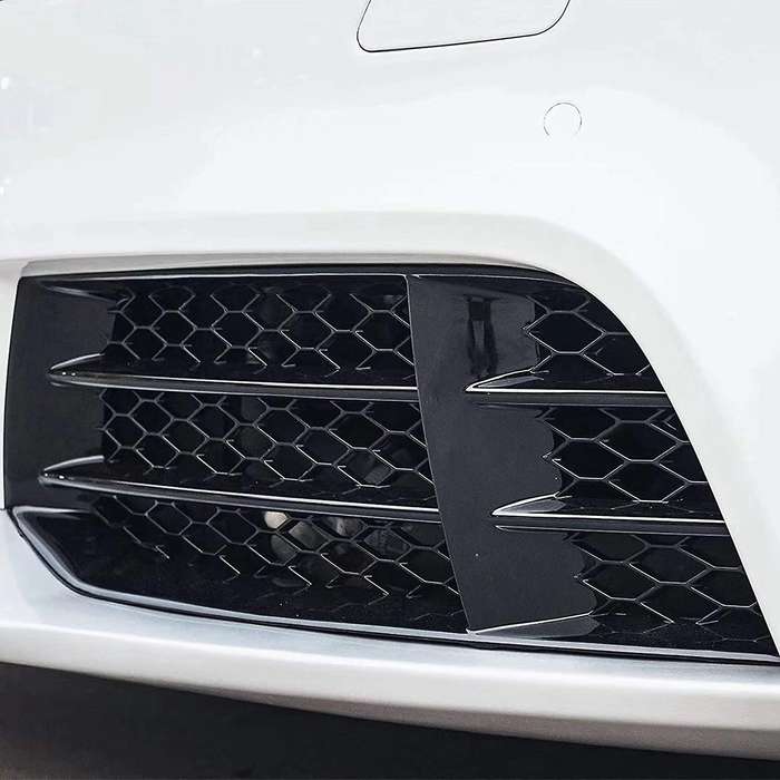 Front Bumper Fog Light Grilles Honeycombs Mesh Cover for  Rs5 B8.5 2013 2014 2015 2016 Fog Lamp Cov