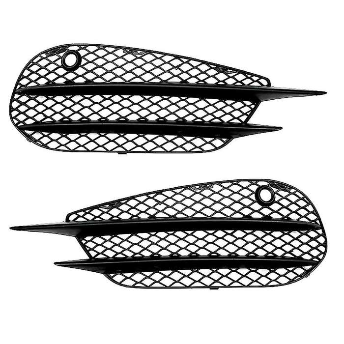 Front Bumper Grill Grid Fog Light Cover for - C-class W205 C180 C200 C260 2015-2018 Modification