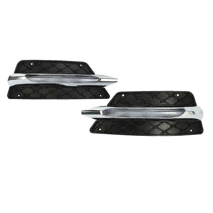 Front Bumper Grill Molding Led Fog Light Daytime Running Light for W204 C-class Drl 2048851453 20488