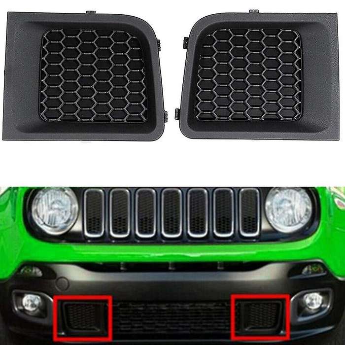 Front Bumper Grille for 2015-2017, One Pair Lower Grille Grill Insert Bezel Cover Trim Filler Panel
