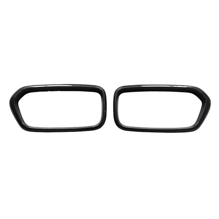 Front Bumper Grille Frame Cover Trim Racing Middle Net Frame Trim for X2 Series F39 2018-2021 Carbo