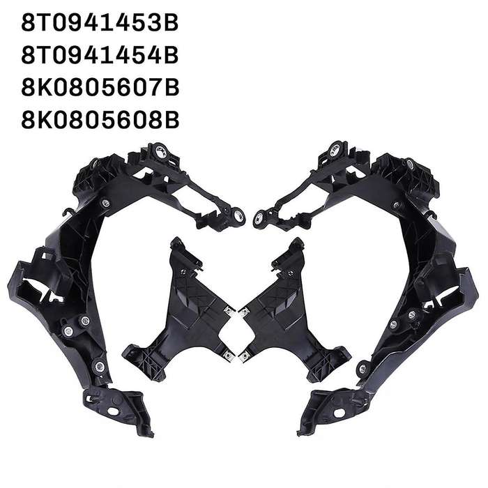Front Bumper Headlight Bracket & Headlight Base Plate for A4 B8 13-16, 8T0941453B 8T0941454B 8K08056