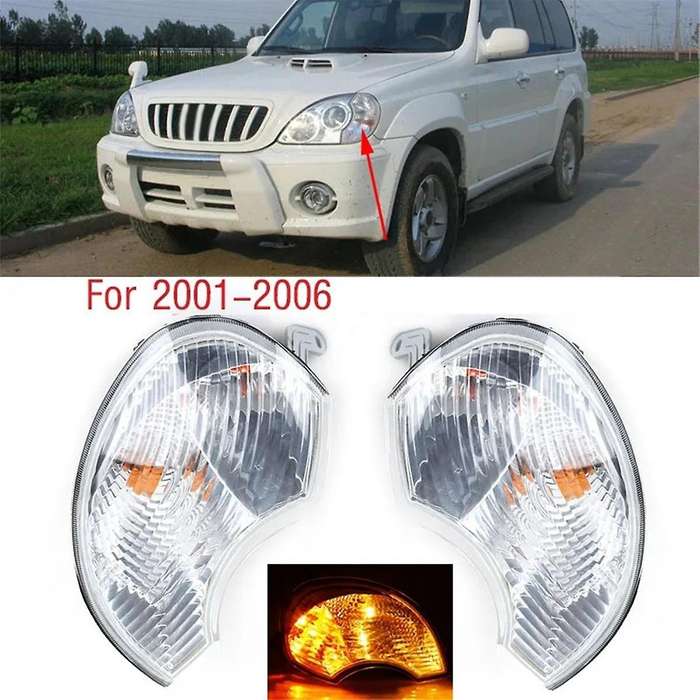 Front Bumper Headlight Head Light Side Marker Corner Turn Signal Light for Terracan 01-06 92301H1010