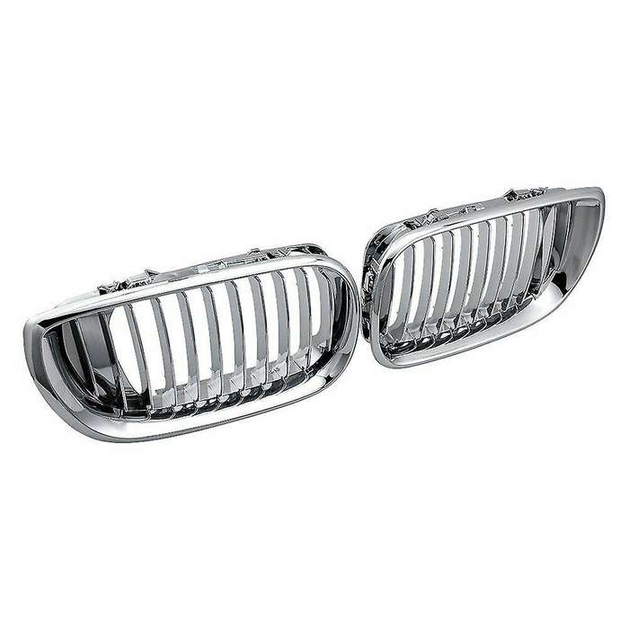 Front Bumper Kidney Grill Chrome for - E46 320I 330I 325Xi 4DR Sedan 2002-2005