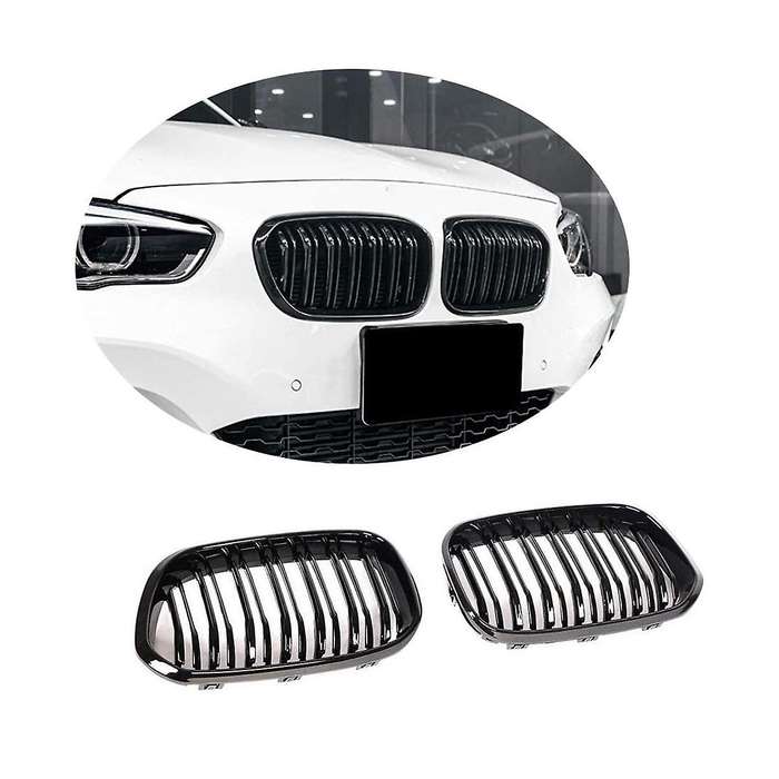 Front Bumper Kidney Grille Radiator Guard Grill Accessories for 1 Series F20 2015-2017 116i 118i 12