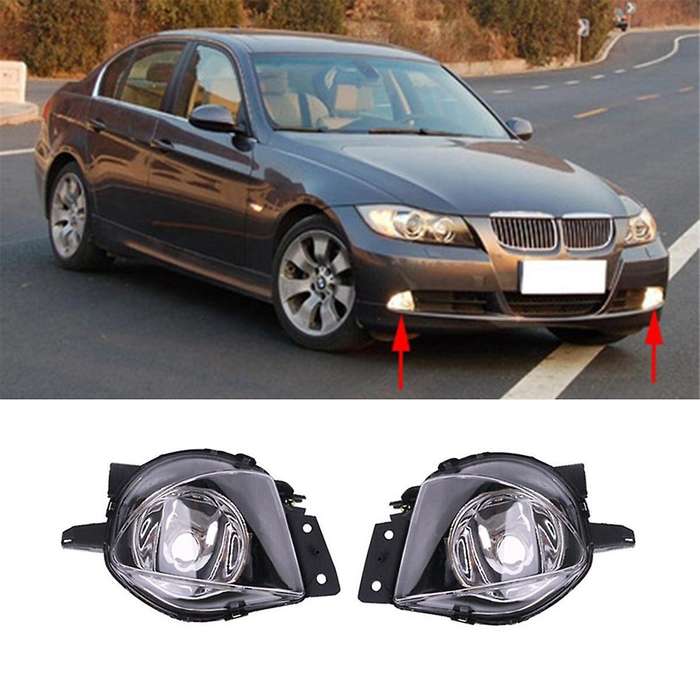 Front Bumper Led Fog Light Lamp Cover No Bulb for 3 Series E90 2006-2008 63176948373 63176948374
