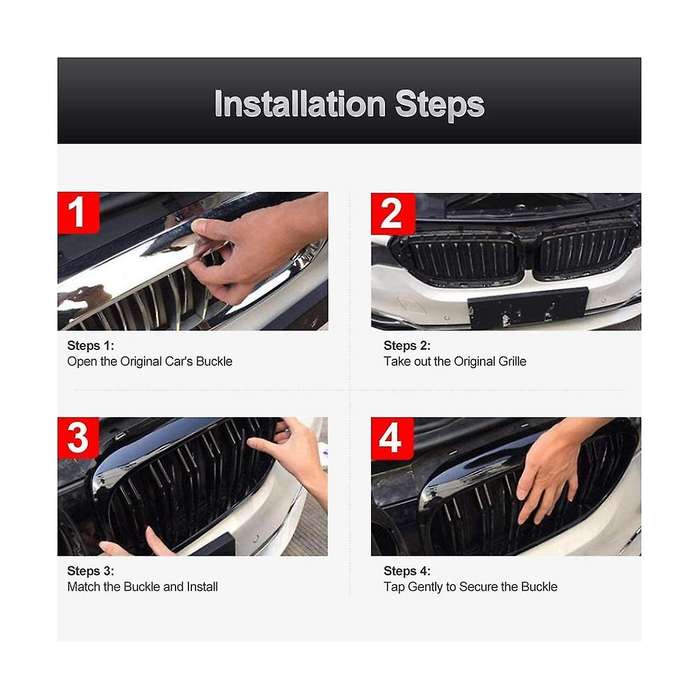 Front Bumper Kidney Grille Grill Cover Replacement for X5 F15 X6 F16 X5m F85 X6m F86 2014-2019 Acce