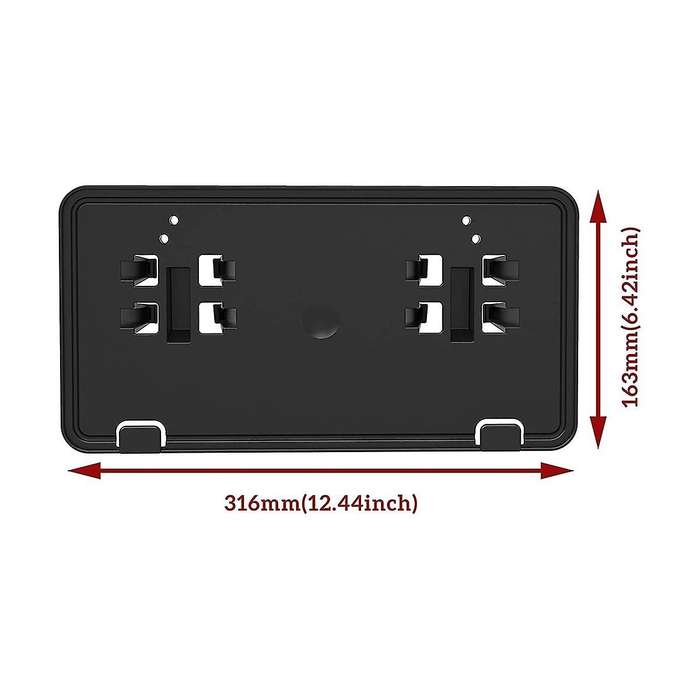 Front Bumper License Plate Bracket Holder Cover Frame Jl3z-17a385- for 2018 2019 2020 Accessories