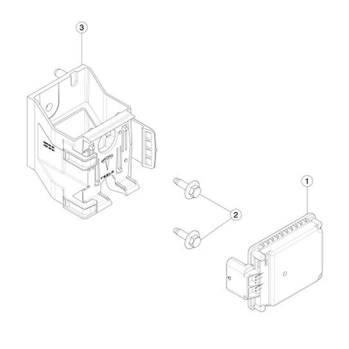 Front Bumper Radar Sensor Bracket 1500123-00-b for Model Y 2020-2023 Radar Receiver Acc Support Bra
