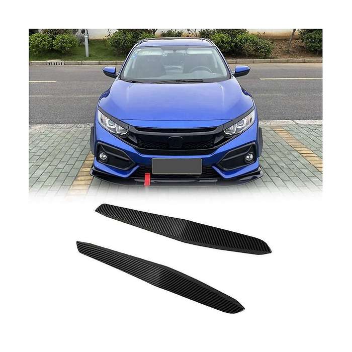 Front Bumper Trim Front Bumper Side Wind Blade Front Bumper Spoiler Auto for Type-r 2019-2021