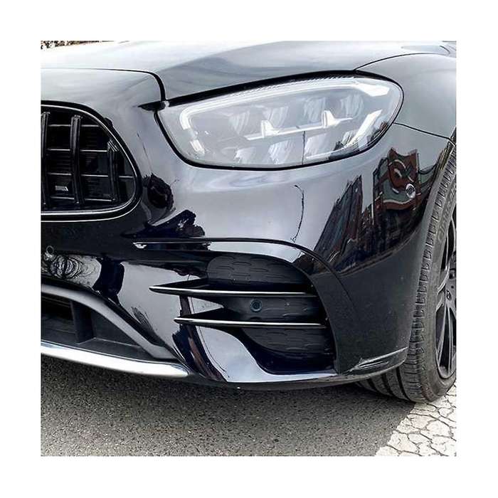 Front Bumper Wind Blade+ Front Wind Blade Modification Bumper Grille Trim Car for Chic E Class W213