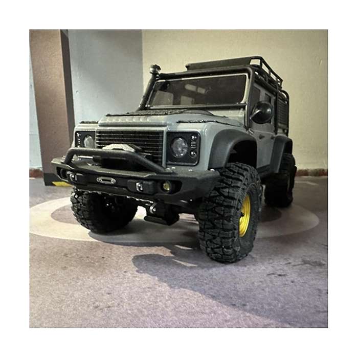 Front Bumper with Led Light for Trx4m Trx4-m 1/18 Rc Crawler Car Upgrade Parts Accessories