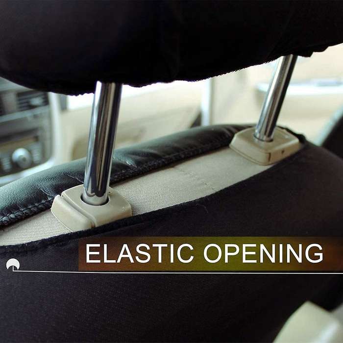 Front Car Seat Covers Front Ready Sport Bucket Seat Cover, 2-Piece Set Automobiles Seat Covers (Blac