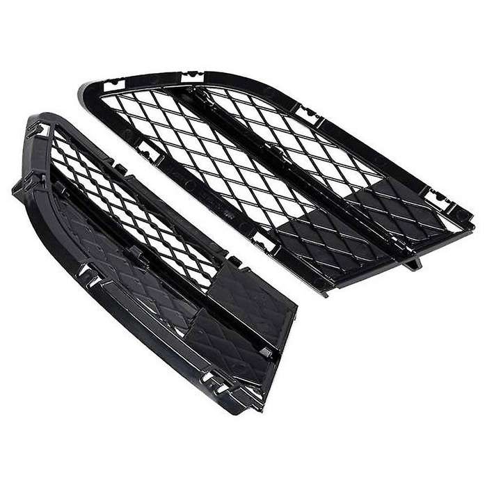 Front Center Kidney Grilles Grill and Fog Lamp Lower Bumper Mesh Grille for 2009-2011 E90 E91