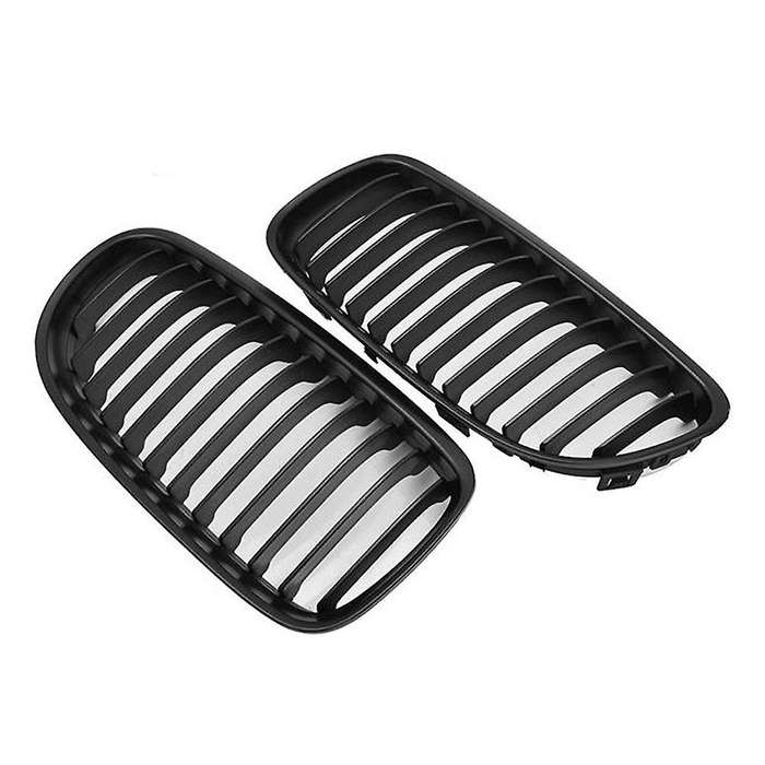 Front Center Kidney Grilles Grill and Fog Lamp Lower Bumper Mesh Grille for 2009-2011 E90 E91