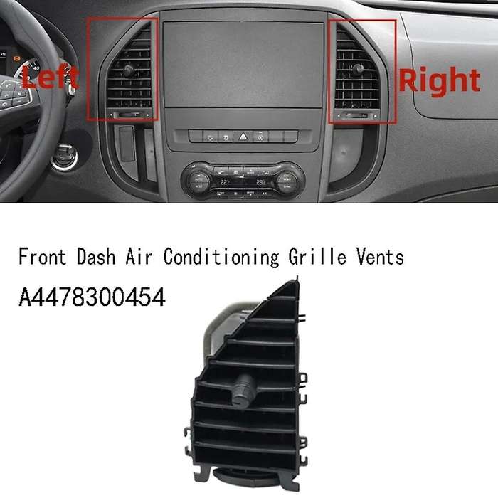 Front Dash Center Left Air Conditioning Grille Vents for V260 W447 W448 15-24 A4478300454